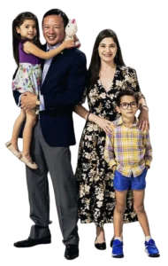 Nick Tran and his family
