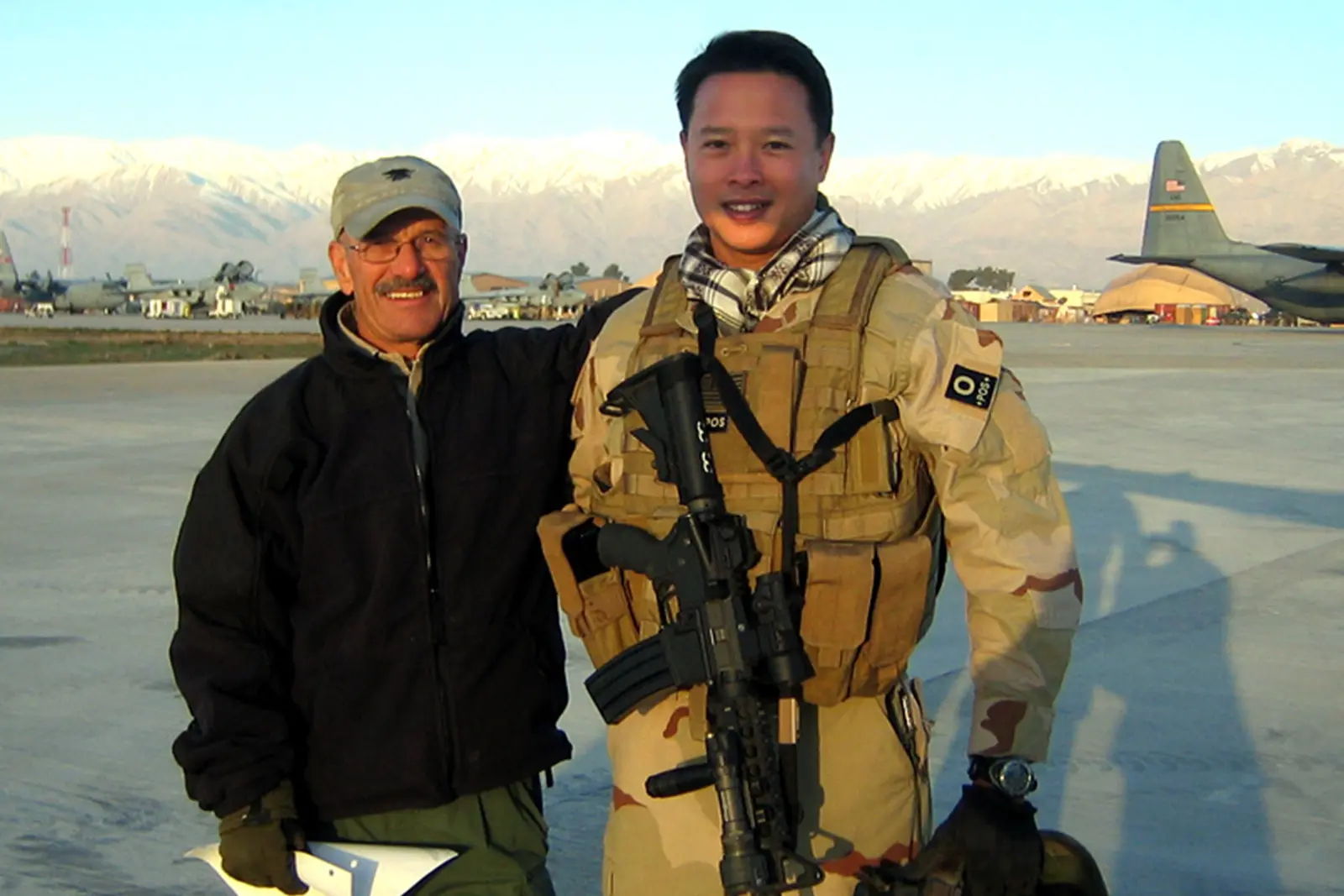 Nick Tran on Military Base