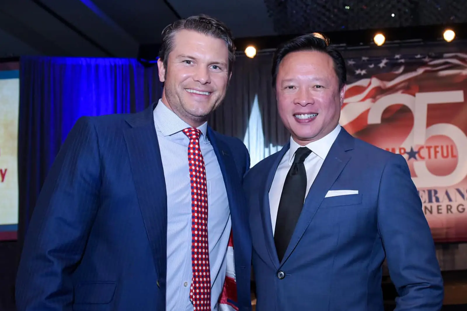Nick Tran with Pete Hegseth